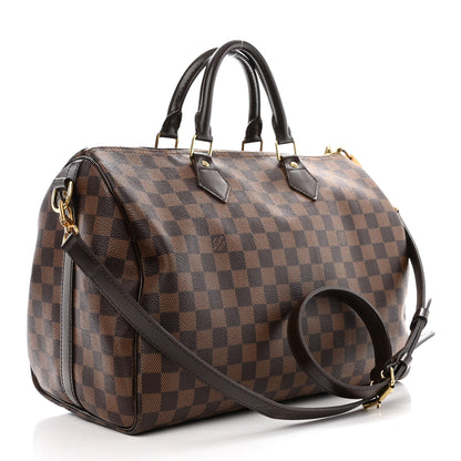 Louis Vuitton Damier Ebene Speedy Bandouliere 35 3 of 10