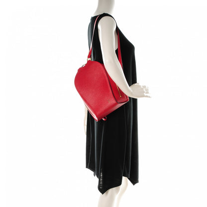 Louis Vuitton Epi Mabillon Backpack Castillan Red 2 of 7