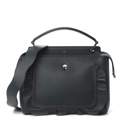 Fendi Vitello Baltico Century Dolce Waves DotCom Satchel Verde Inglese White 1 of 19