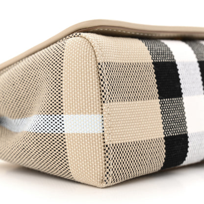 Burberry Canvas Check Hackberry Crossbody Bag Soft Fawn 8 of 12