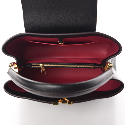 Louis Vuitton Taurillon Capucines MM Black 7 of 9