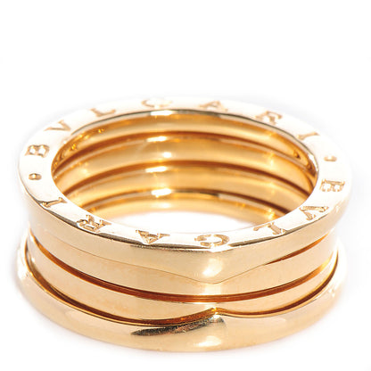 Bulgari BVLGARI 18k Yellow Gold B.Zero1 Four Band Ring size 8.5 1 of 5
