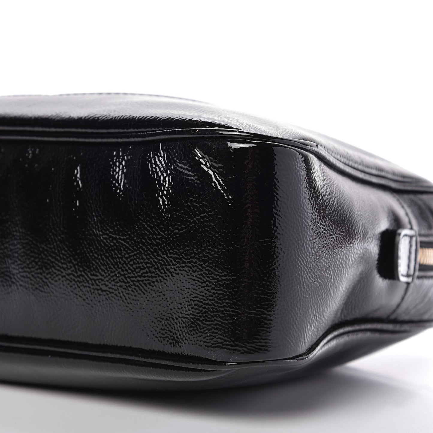 Soft Patent Small Soho Bowler Black