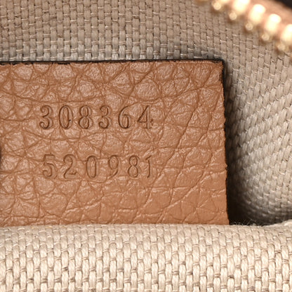 Gucci Pebbled Calfskin Small Soho Disco Bag Camelia 7 of 11