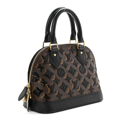 Louis Vuitton Monogram Sequins Eclipse Alma BB Black 3 of 9
