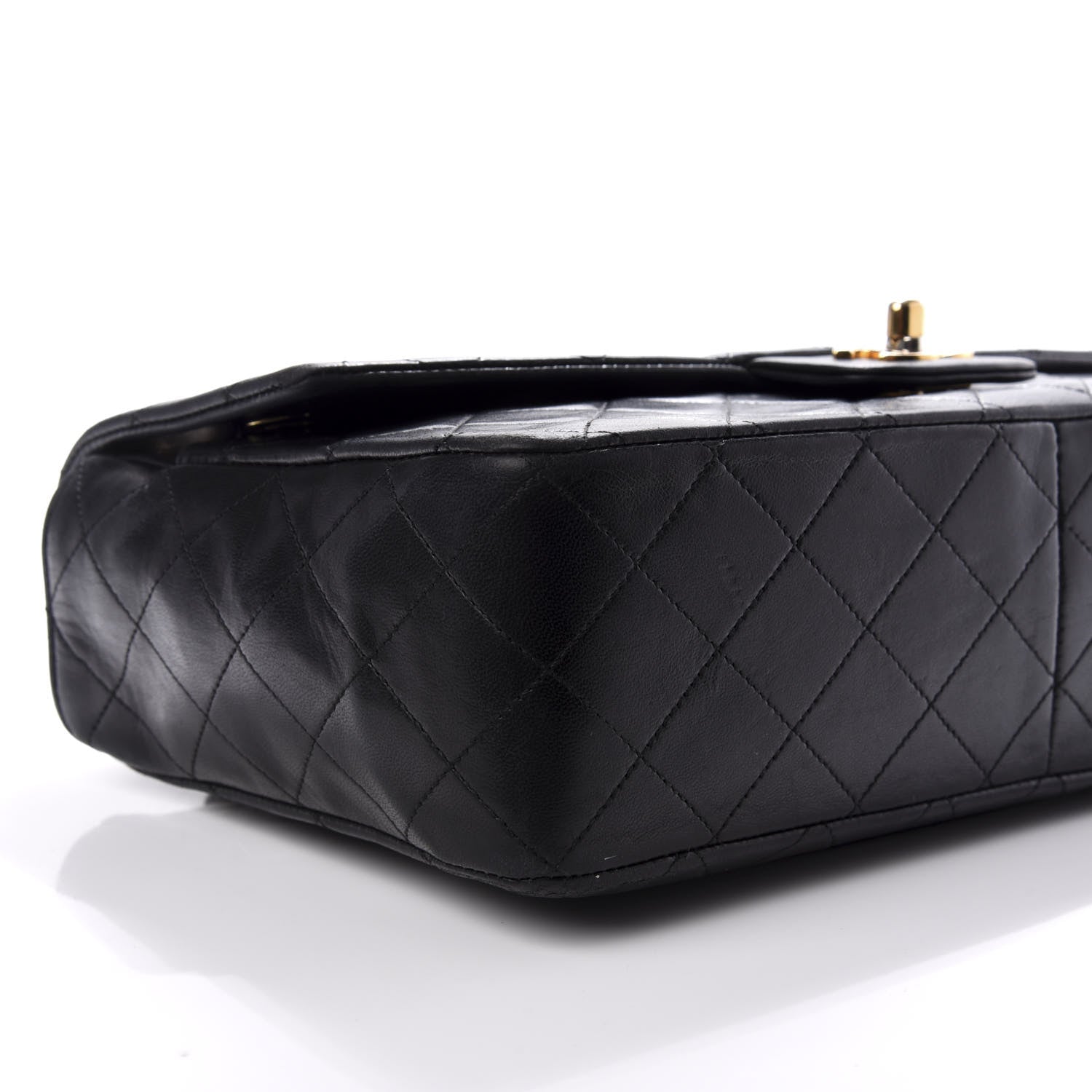 Chanel Lambskin Quilted Medium Single Flap Black 9 of 11
