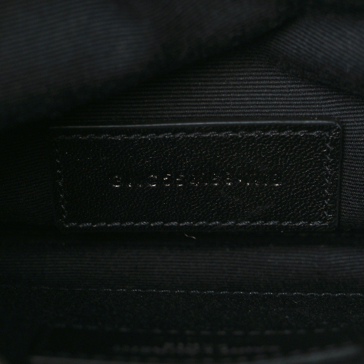 Saint Laurent Smooth Calfskin Monogram Zip Bill Pouch Black 7 of 8