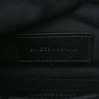 Saint Laurent Smooth Calfskin Monogram Zip Bill Pouch Black 7 of 8