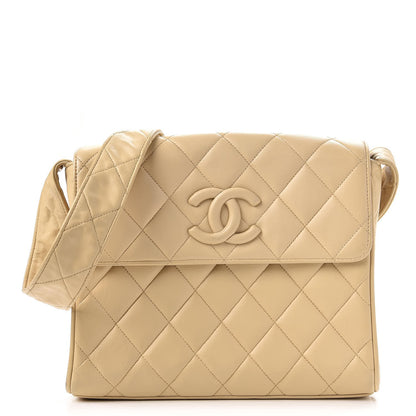 Chanel Lambskin Quilted CC Flap Beige 1 of 15