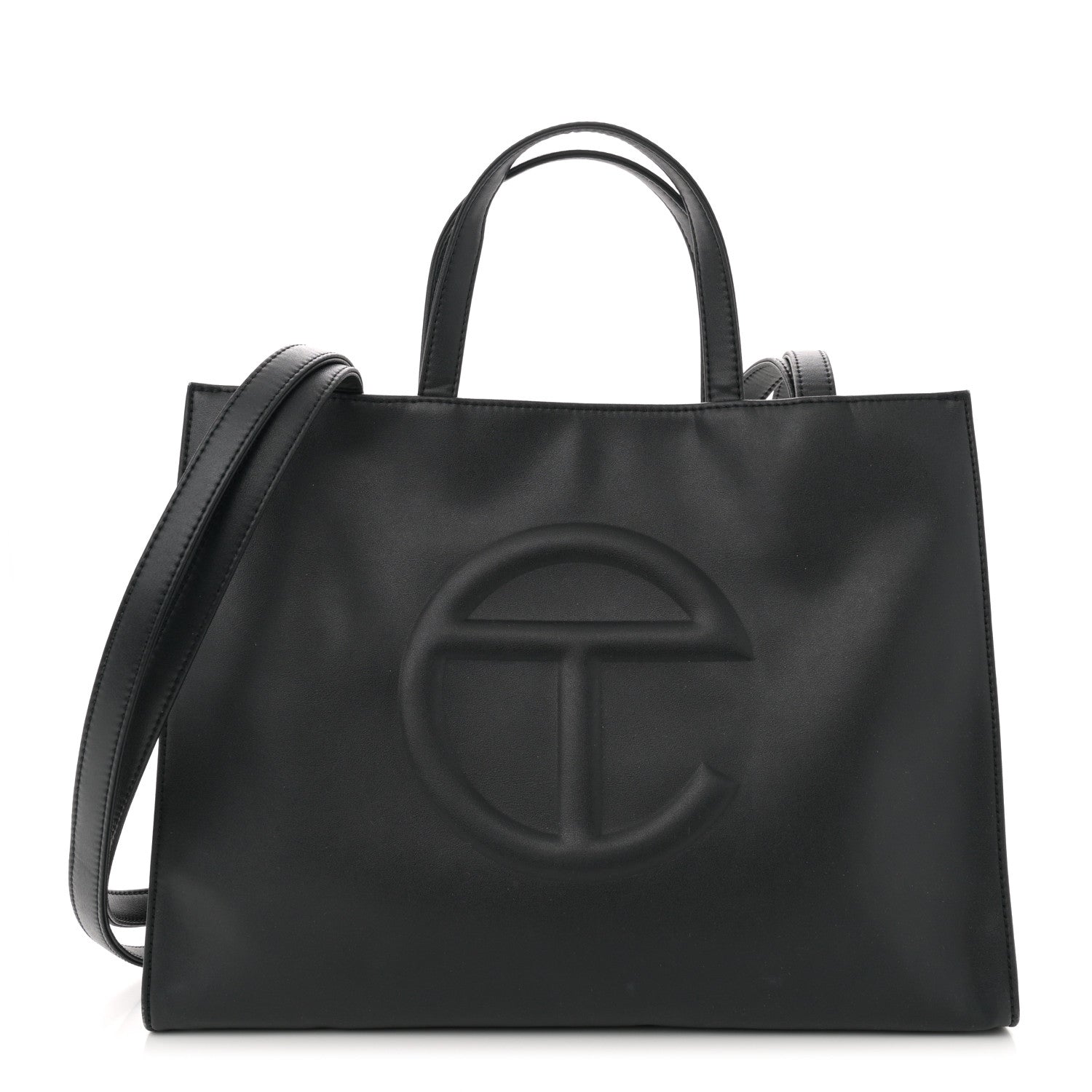 Telfar Vegan Leather Medium Shopping Bag Black 1 of 12