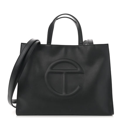 Telfar Vegan Leather Medium Shopping Bag Black 1 of 12