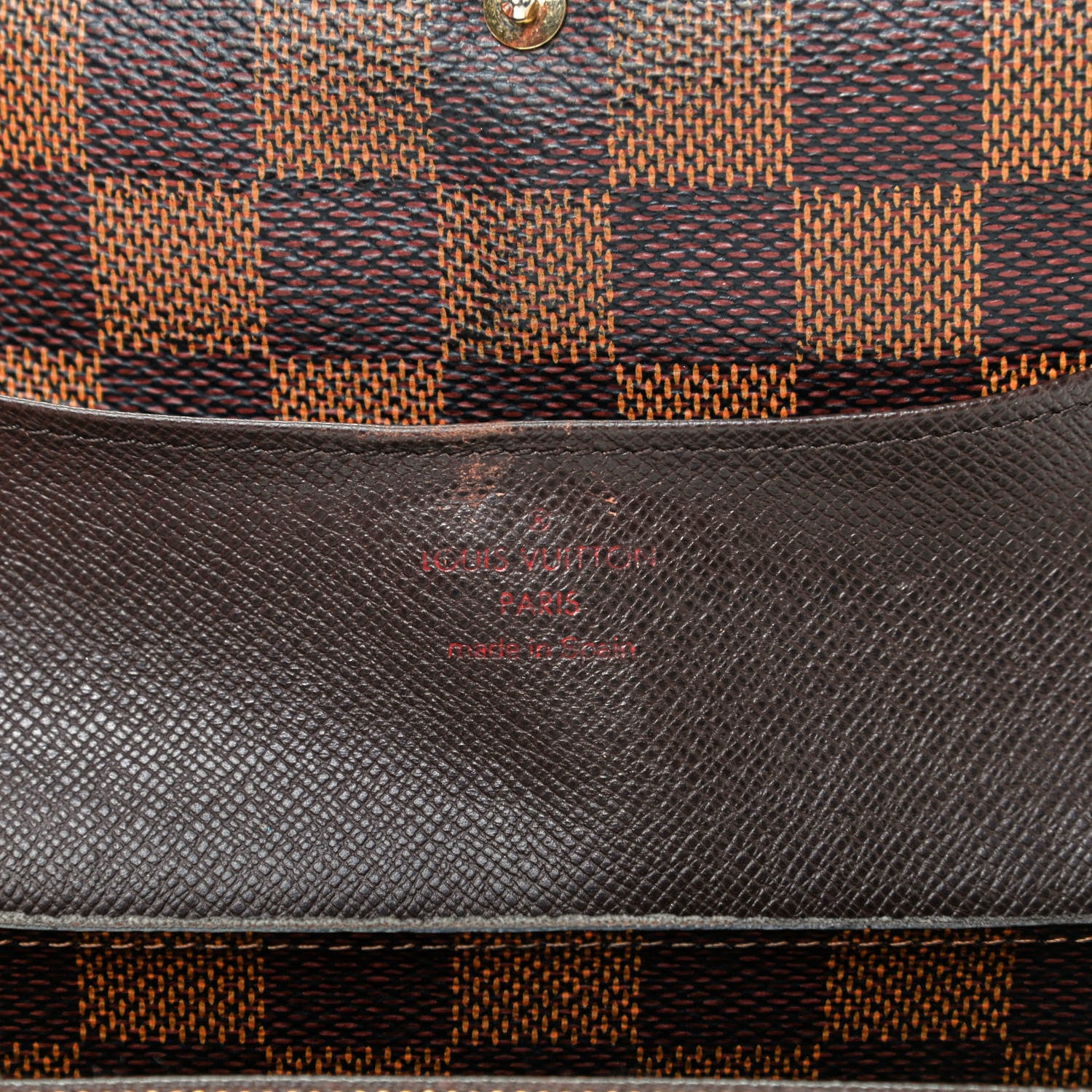 Louis Vuitton Damier Ebene Emilie Wallet 8 of 9