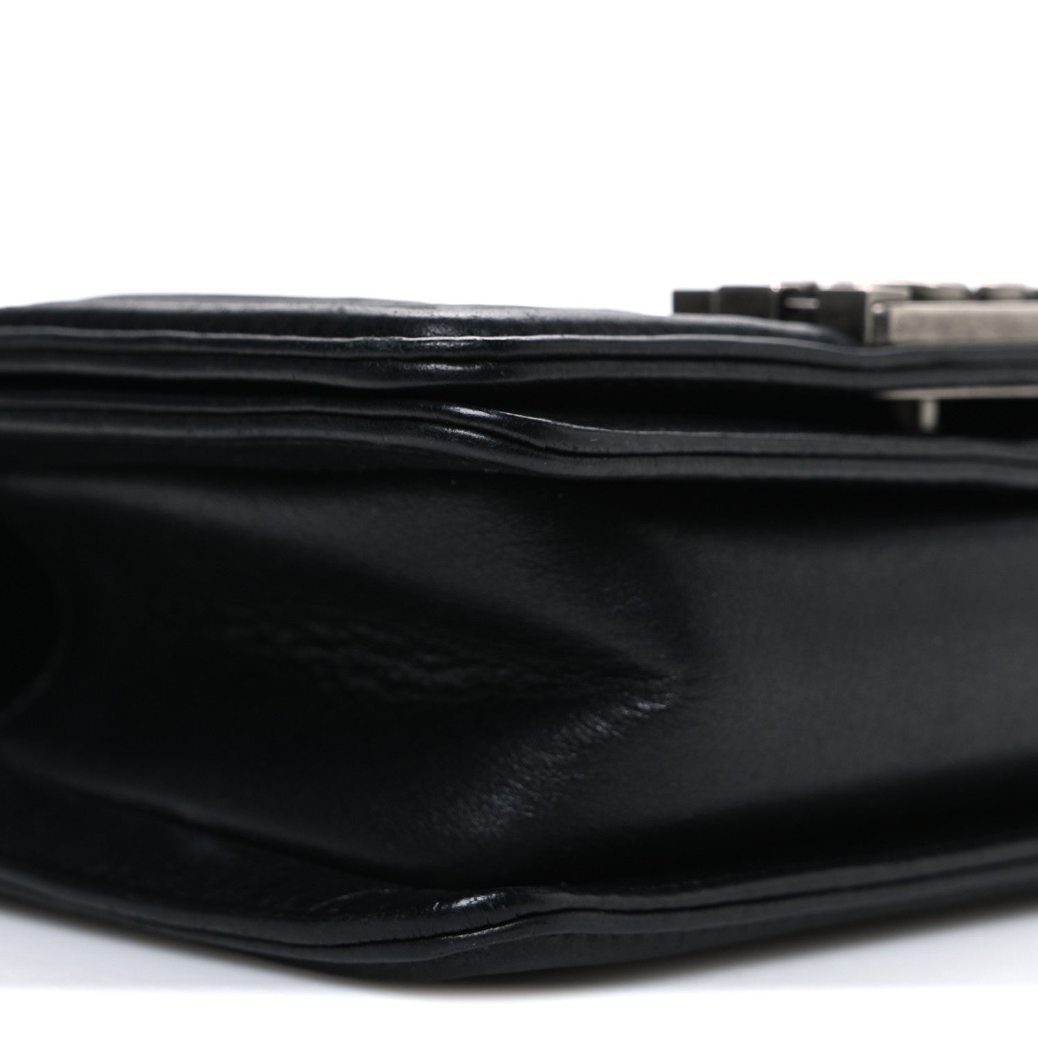 Chanel Galuchat Stingray Mini Boy Flap Black Silver 9 of 10