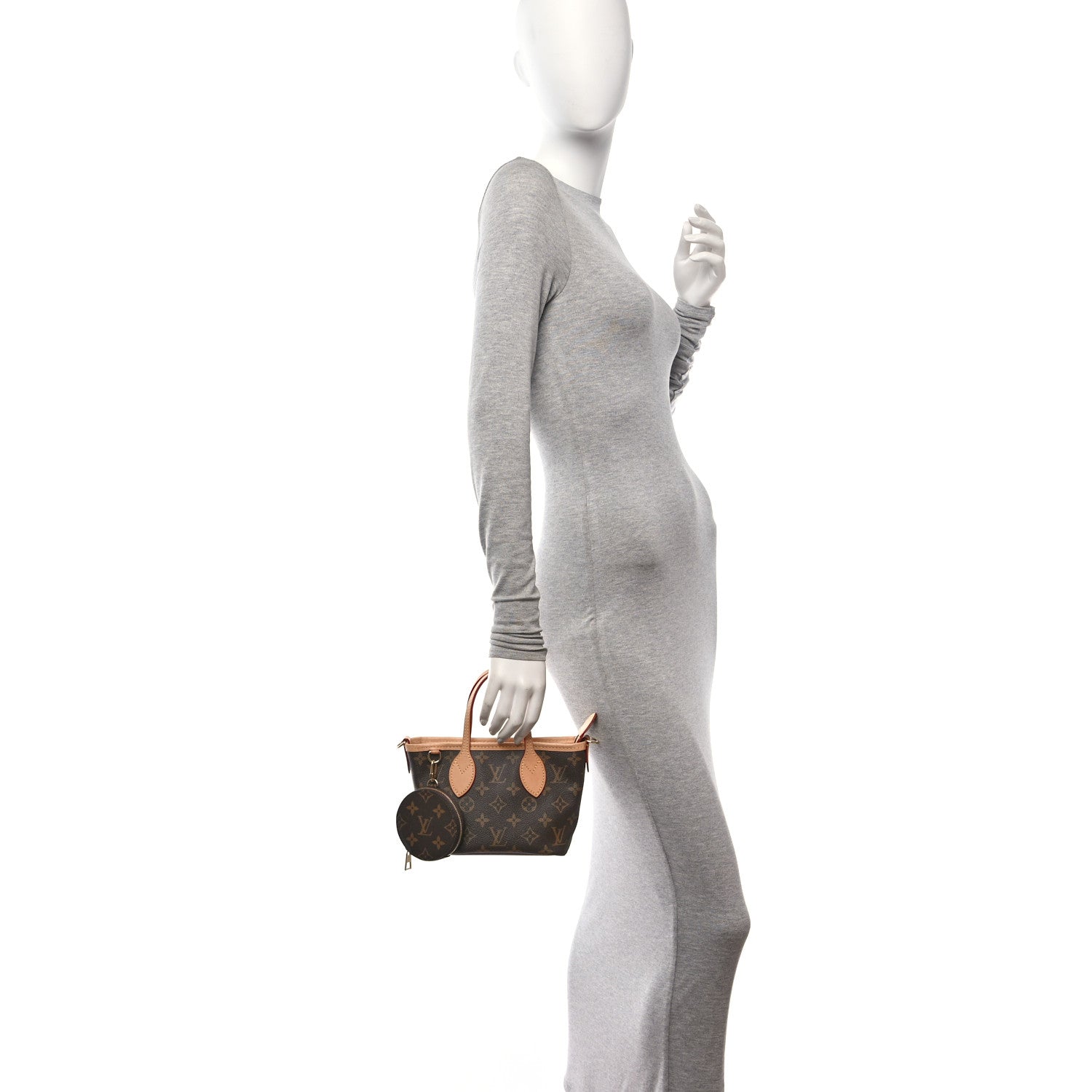 Louis Vuitton Monogram Neverfull BB Beige 2 of 9