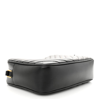 Saint Laurent Calfskin Matelasse Monogram Lou Camera Bag Black 4 of 12
