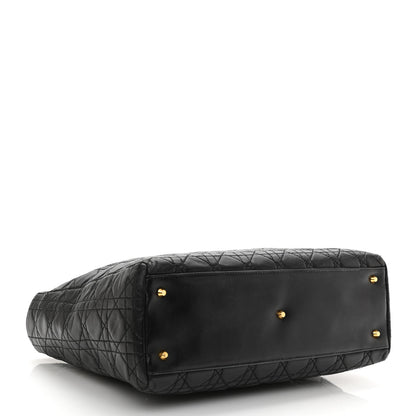 Christian Dior Lambskin Cannage Large Lady Dior Black 3 of 9