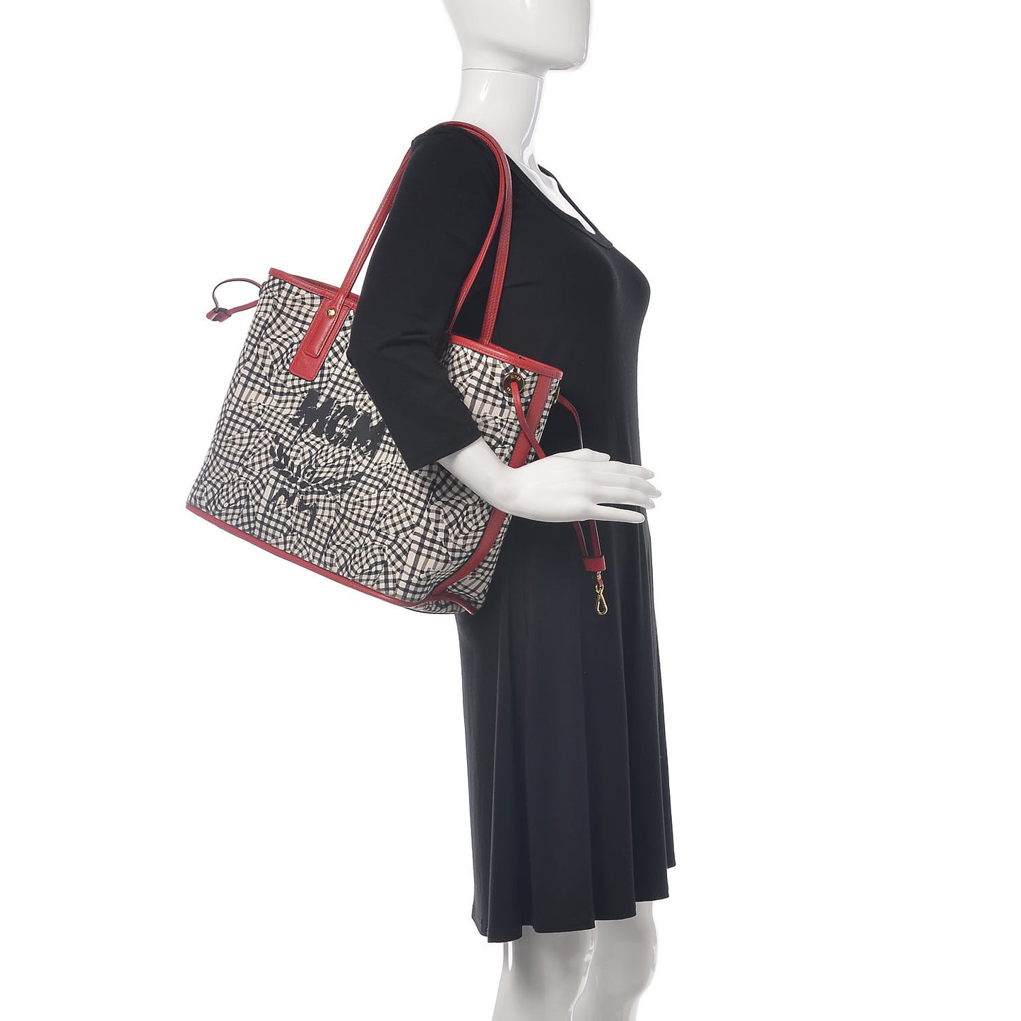 Visetos Medium Liz Reversible Shopper Tote Ruby Red