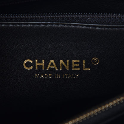 Chanel Caviar Lizard Embossed Quilted Small Coco Handle Flap Black 6 of 10