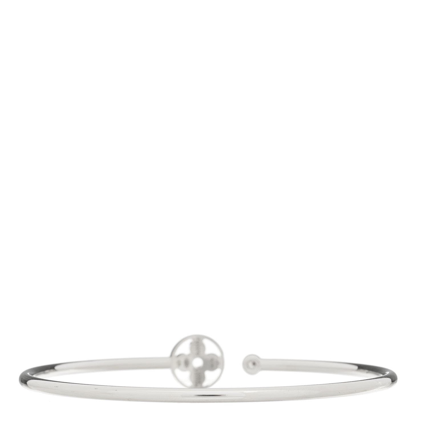 Louis Vuitton 18K White Gold Diamond Idylle Blossom Twist Bracelet 2 of 4