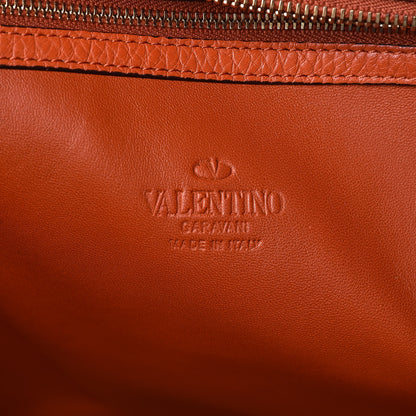 Valentino Garavani Grained Calfskin To Be Cool Tote Orange 7 of 7