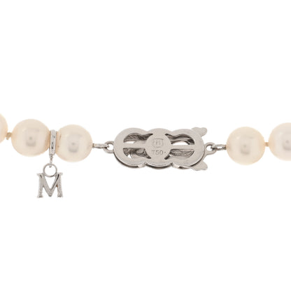 Mikimoto 18K White Gold Akoya Pearl 7-7.5mm Strand Necklace 18.5" 3 of 3