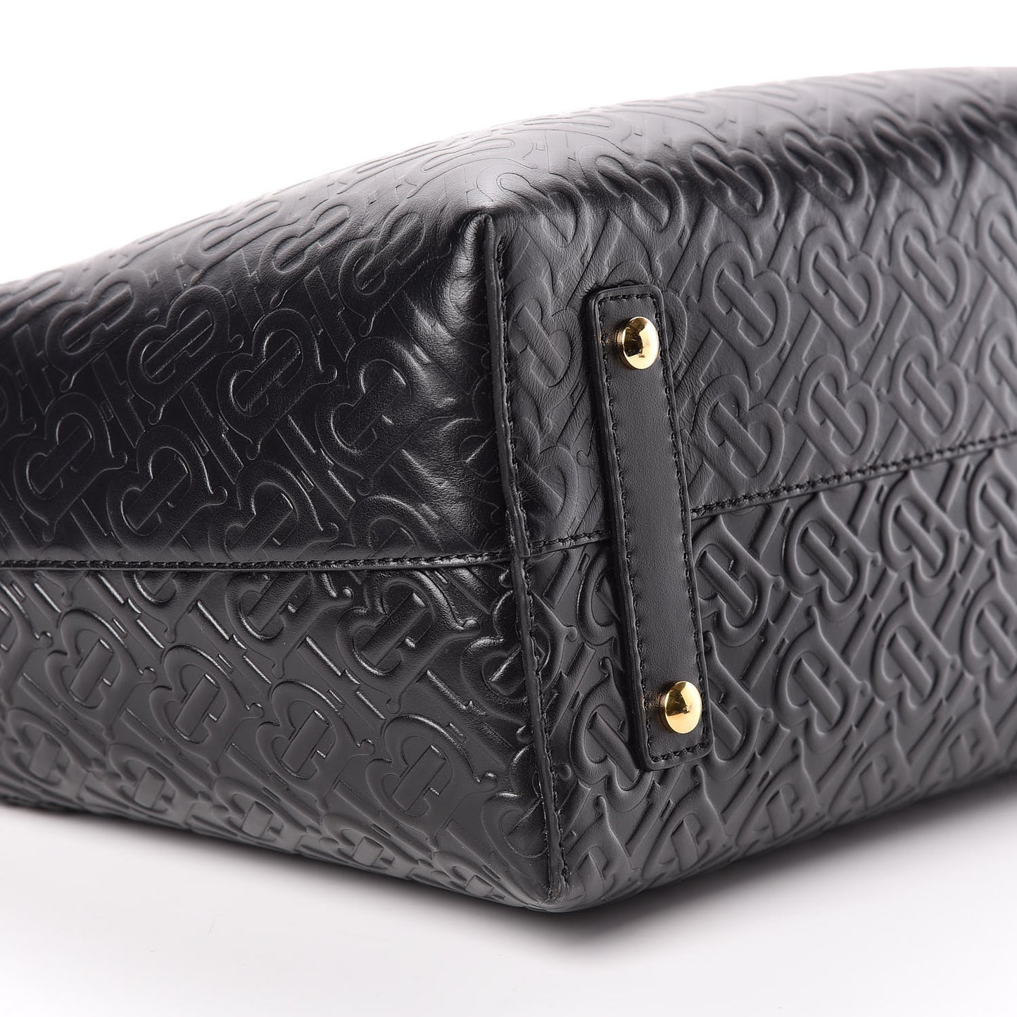 Calfskin Embossed Monogram Small Belt Bag Black