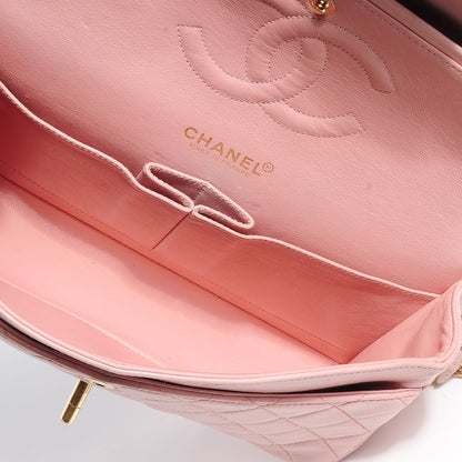 Chanel Lambskin Quilted Medium Double Flap Light Pink 5 of 8