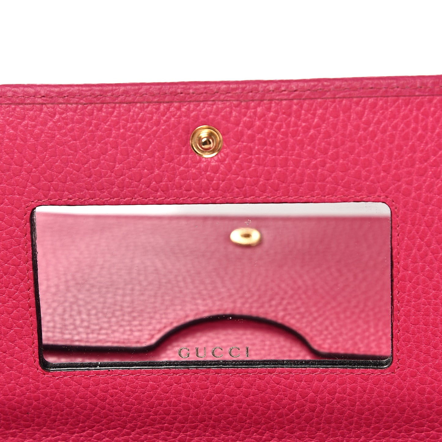 Dollar Calfskin Mini GG Marmont Chain Wallet Box Pink