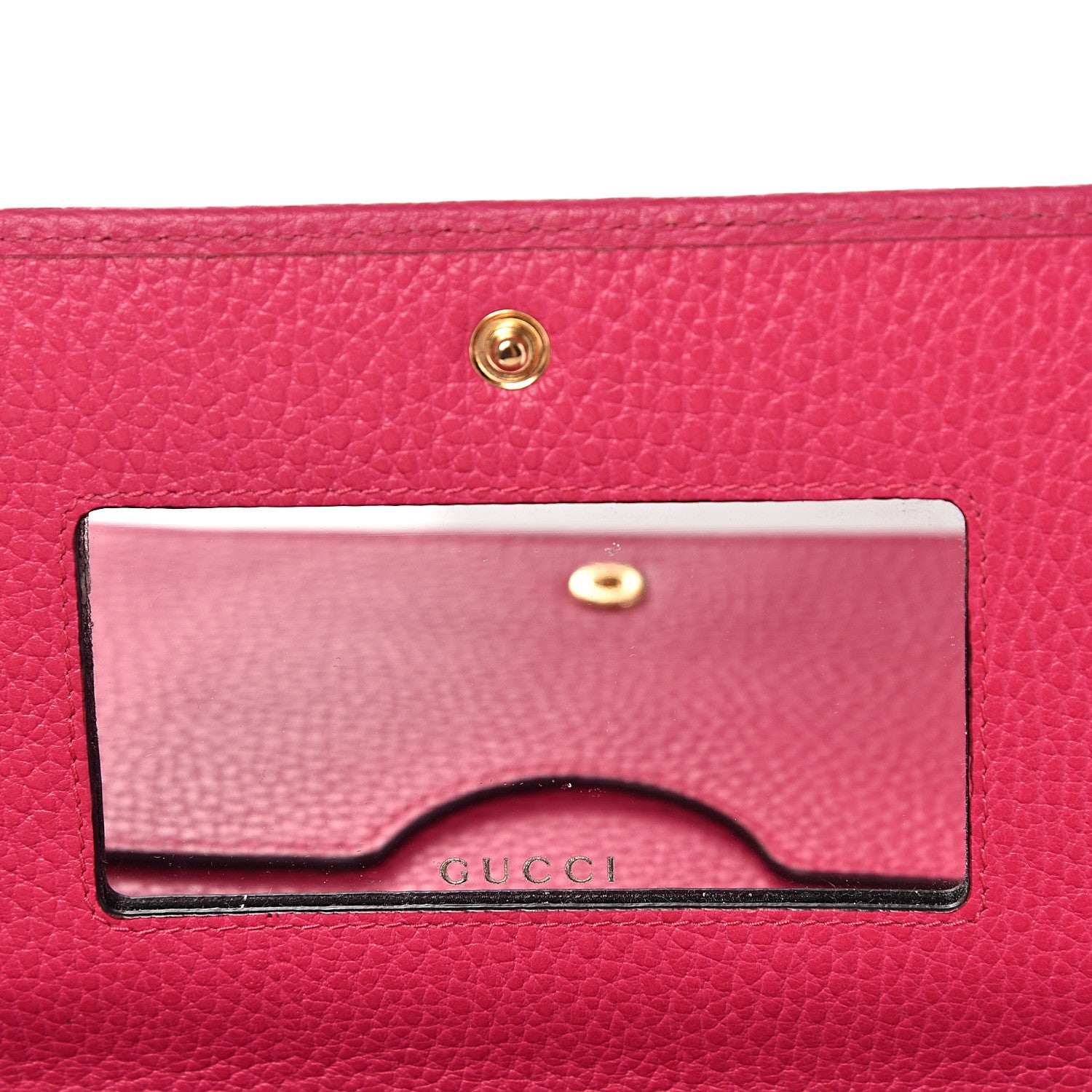 Gucci Dollar Calfskin Mini GG Marmont Chain Wallet Box Pink 9 of 9
