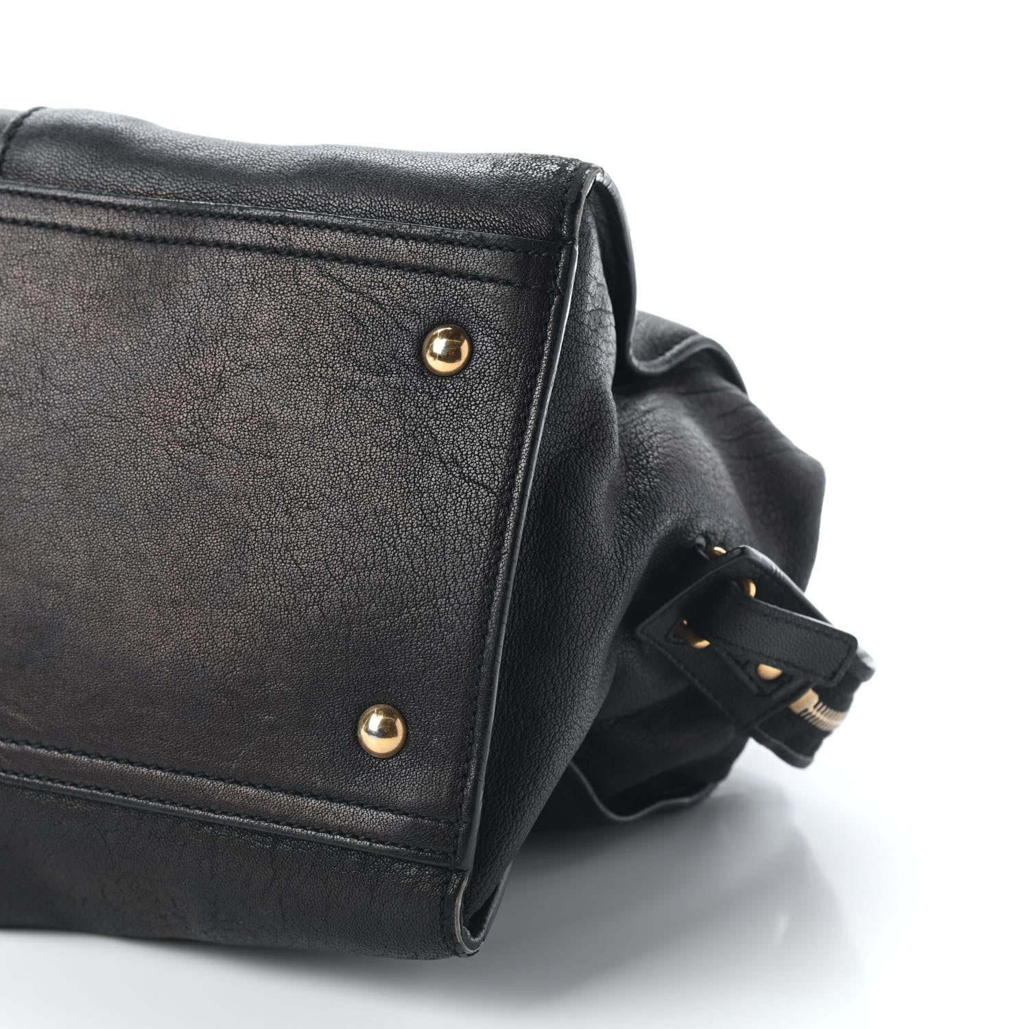 Saint Laurent Sheepskin Medium Cabas ChYc Black 8 of 9