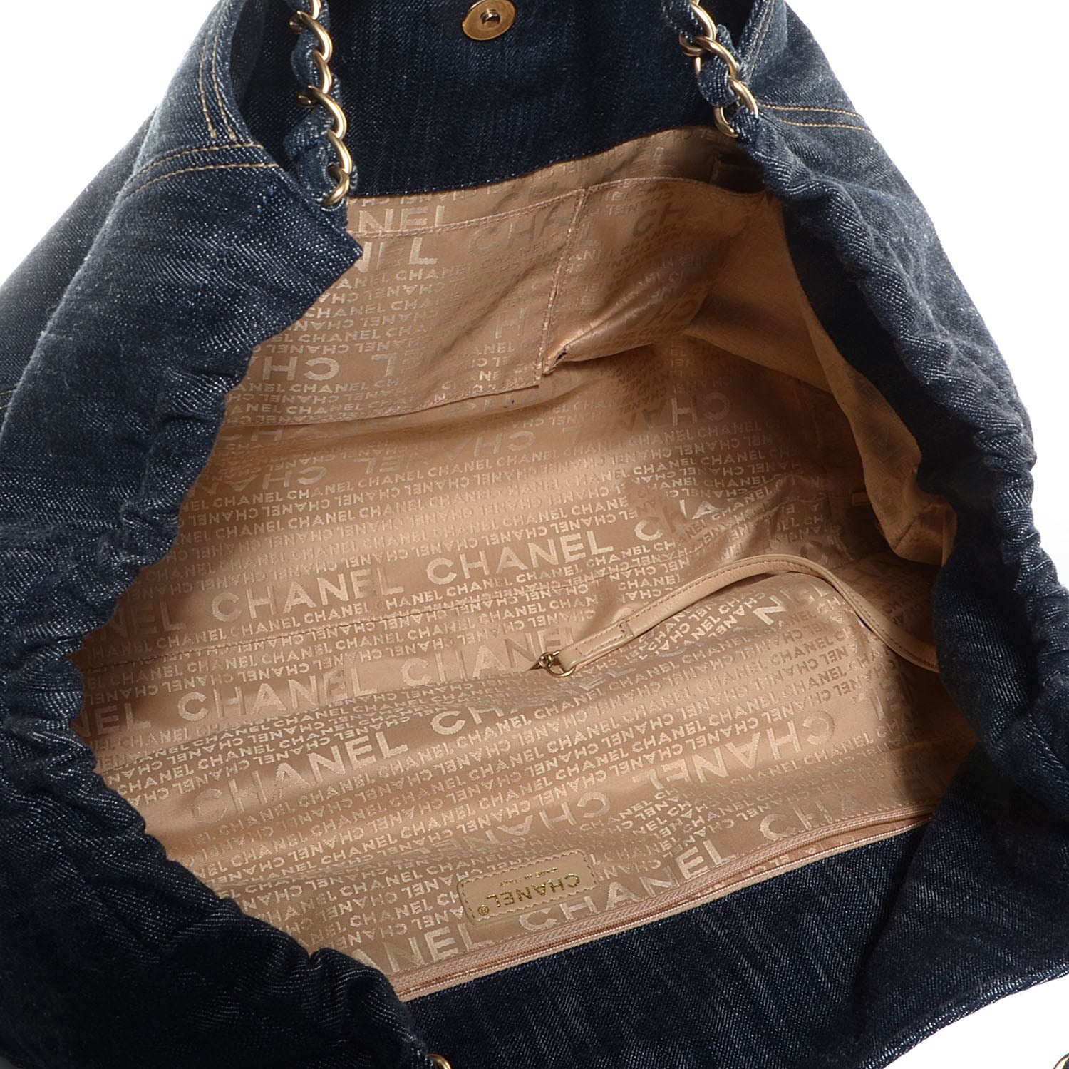 Chanel Denim XL Coco Cabas Tote Blue 5 of 10