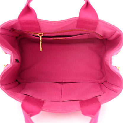Prada Canapa Small Logo Tote Fuxia 5 of 13