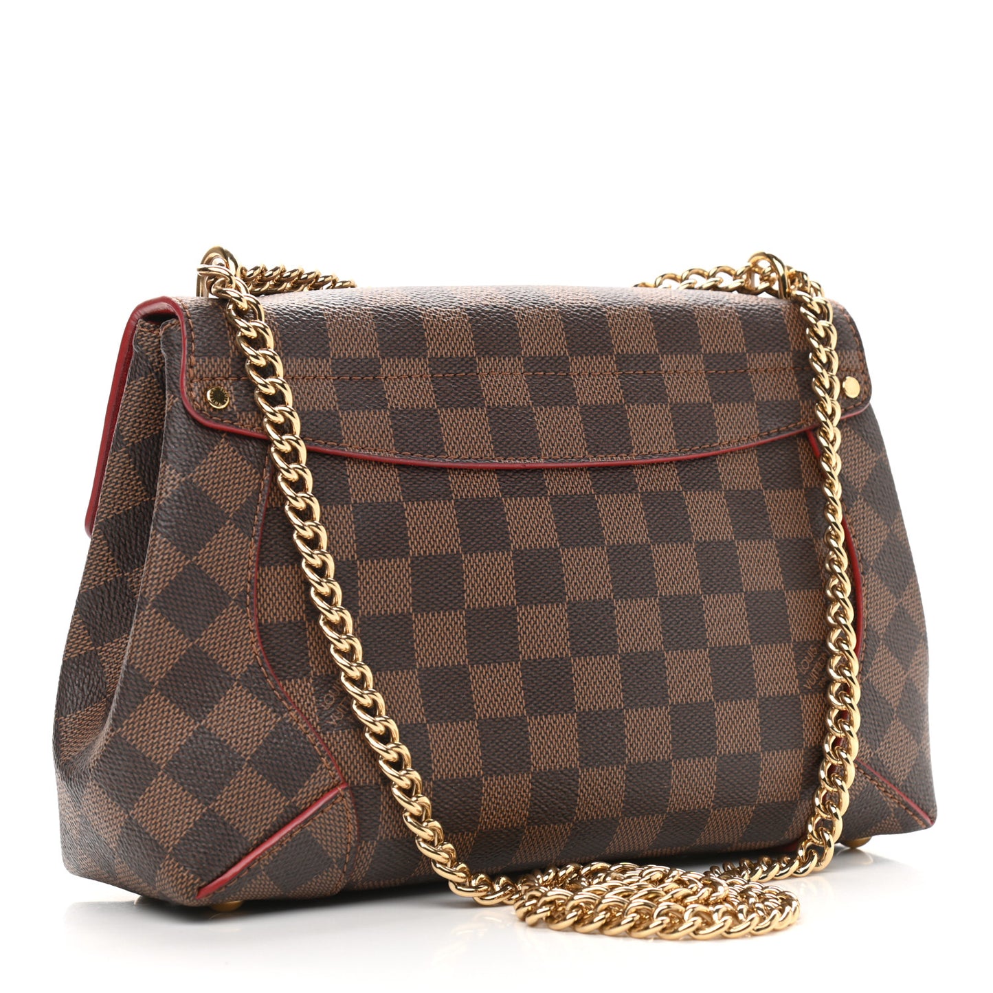 Damier Ebene Caissa Clutch Cherry