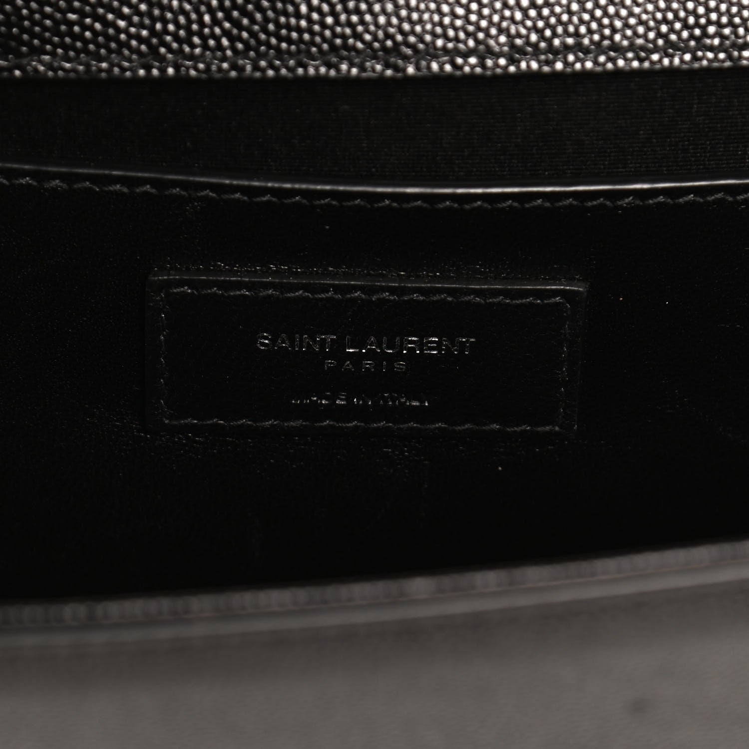 Saint Laurent Grain De Poudre Medium Classic Monogram Kate Tassel Satchel Black 5 of 9