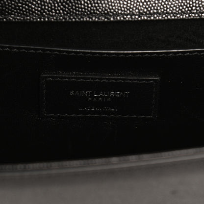 Saint Laurent Grain De Poudre Medium Classic Monogram Kate Tassel Satchel Black 5 of 9