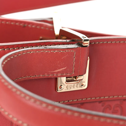 Gucci Guccissima Large Punch Tote Red 10 of 10