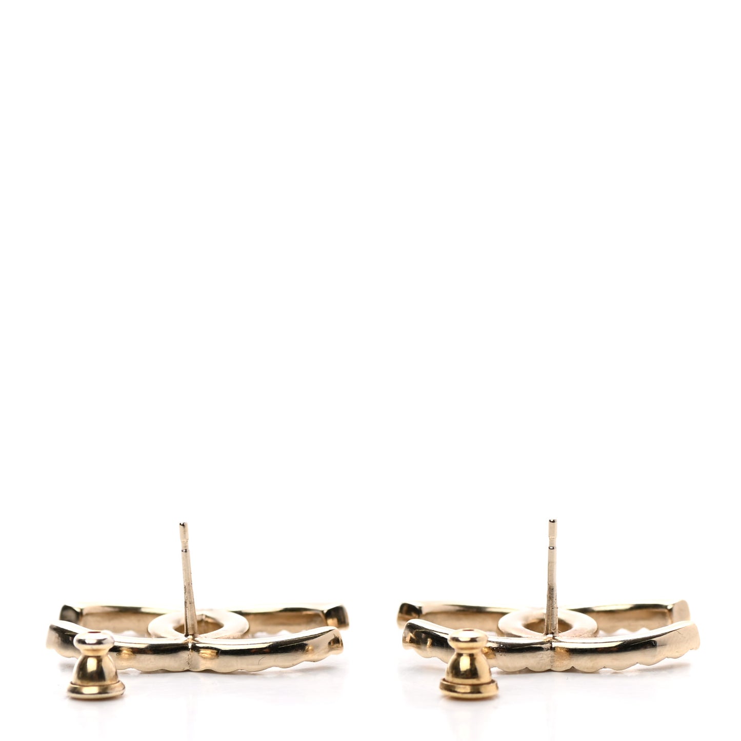 Baguette Crystal High Society CC Earrings Gold