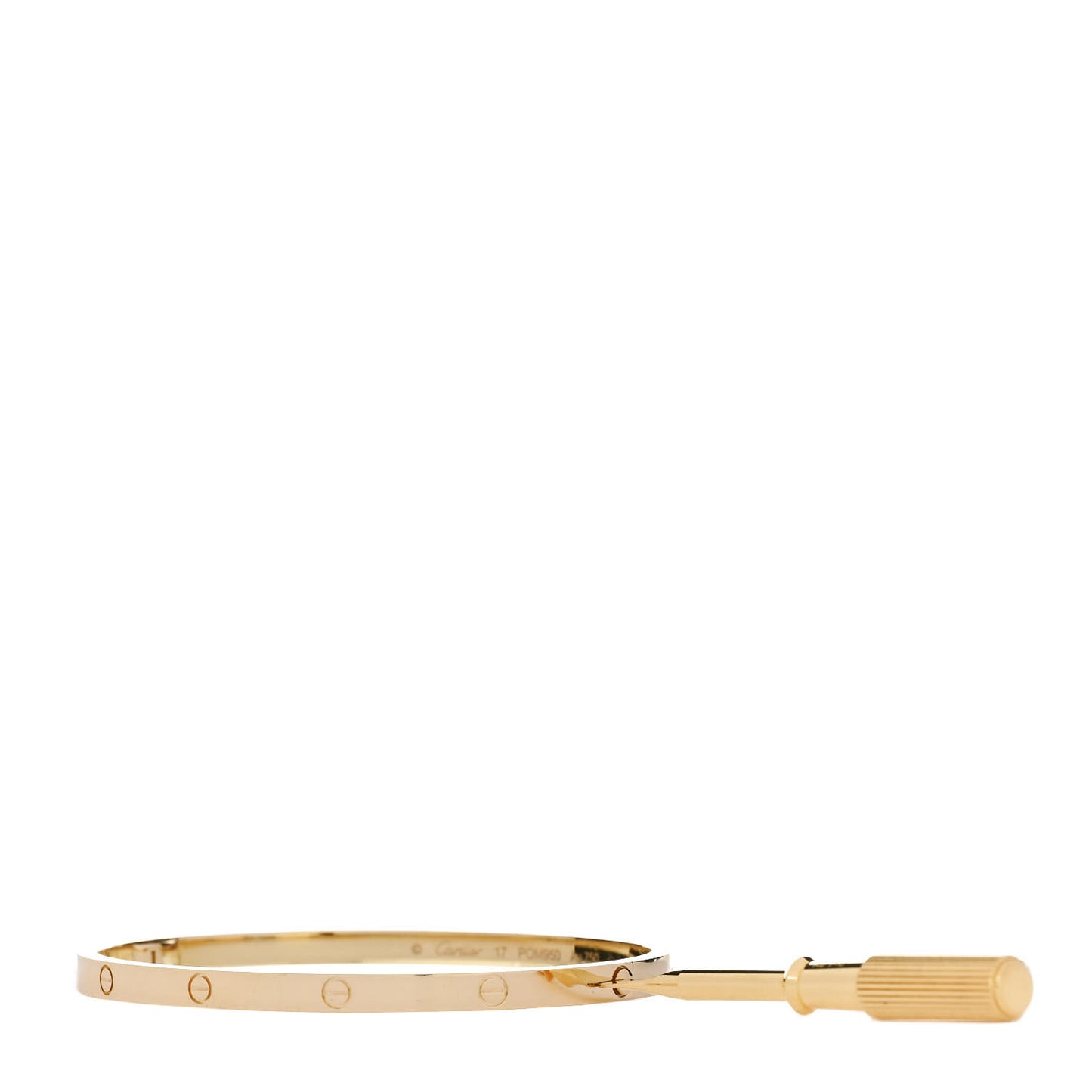 18K Yellow Gold Small LOVE Bracelet 17