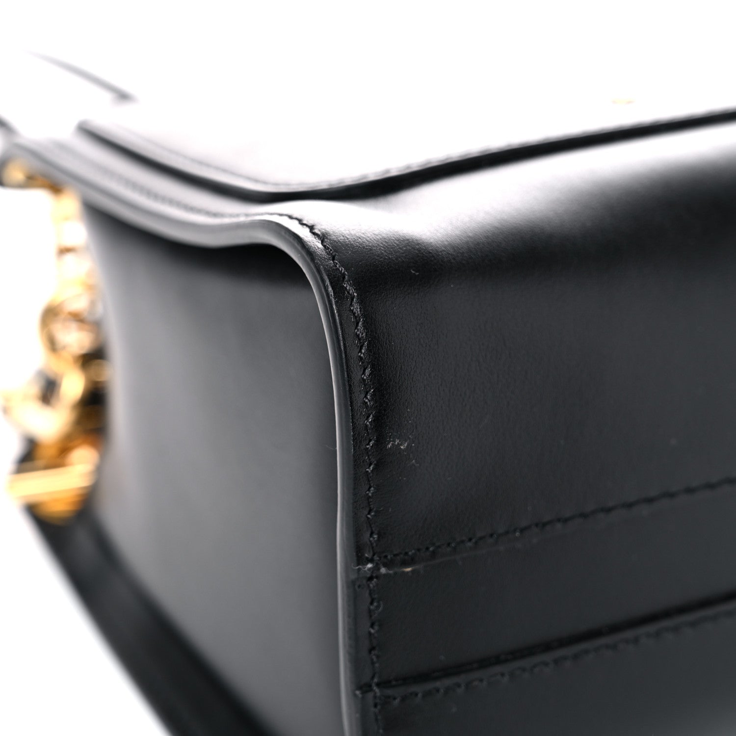 Chloe Shiny Calfskin Mini Annie Shoulder Bag Black 10 of 12