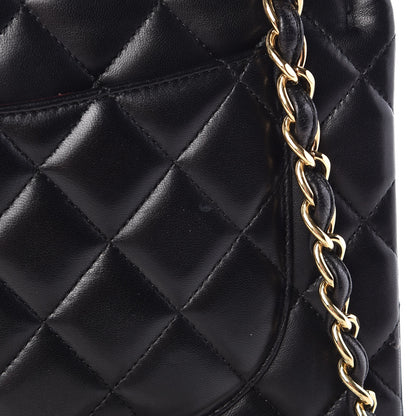 Chanel Lambskin Quilted Jumbo Double Flap Black 12 of 12