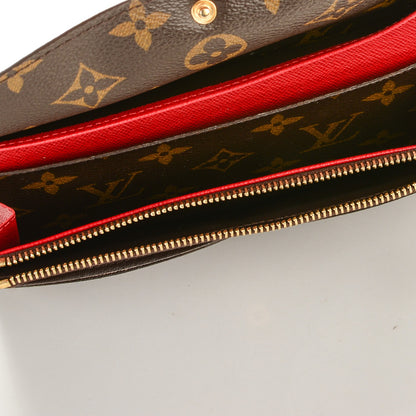 Louis Vuitton Monogram Emilie Wallet Red 5 of 7