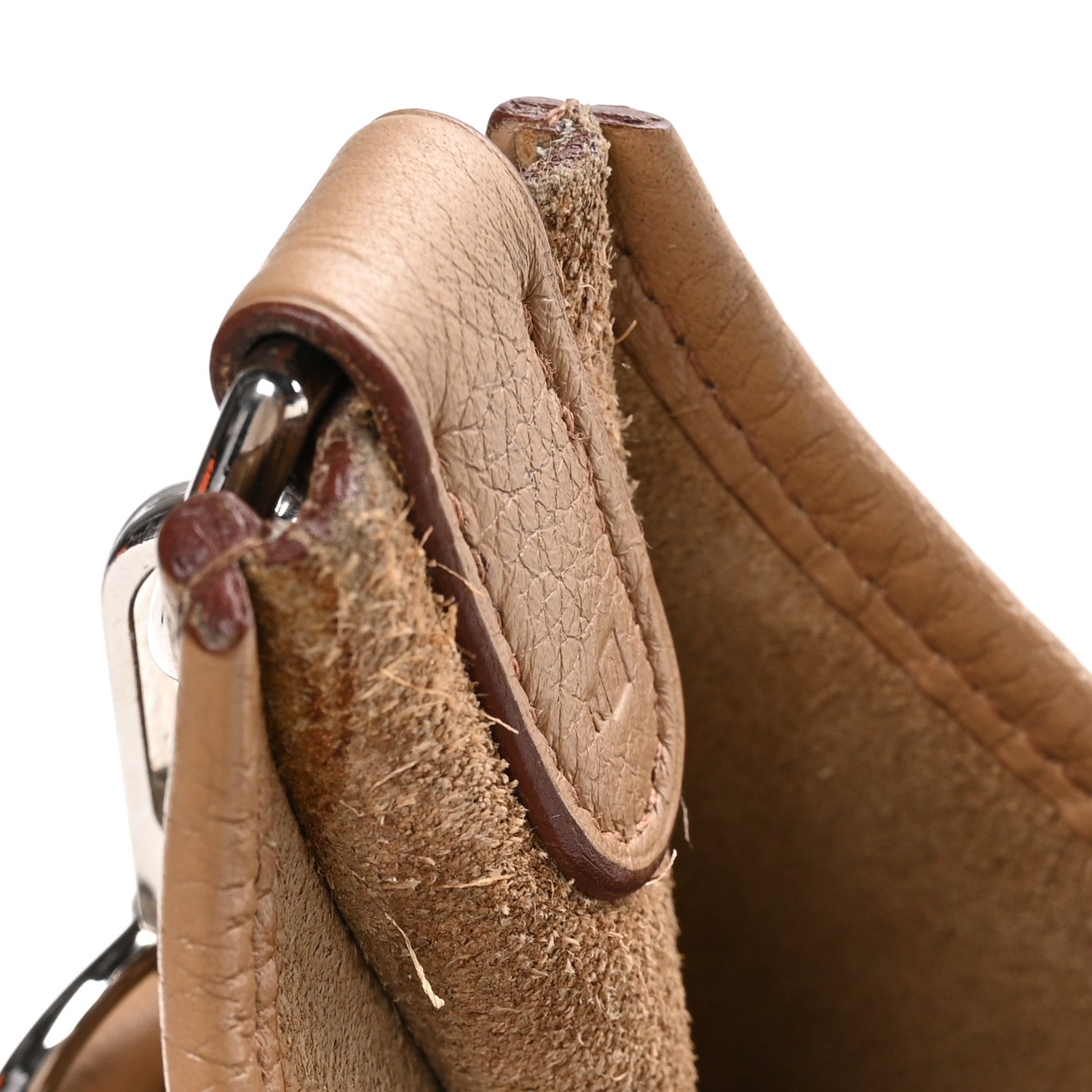 Hermes Taurillon Clemence Evelyne GM Tabac Camel 1813466