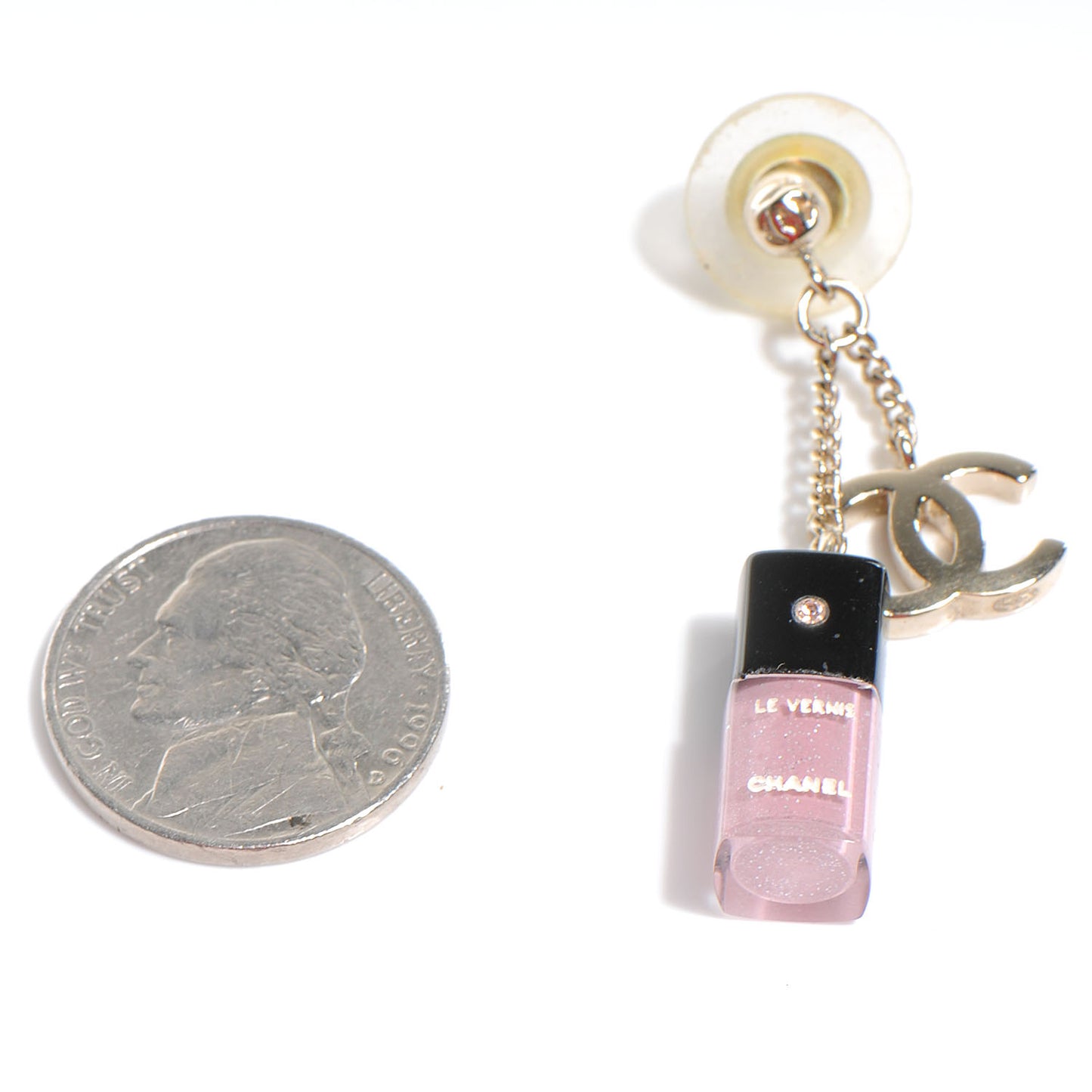 CC Nail Polish Charm Earrings