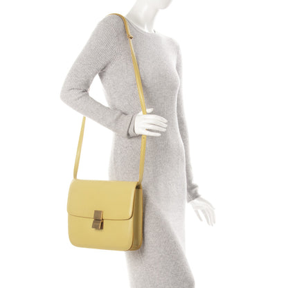Celine Box Calfskin Large Classic Box Flap Bag Light Yellow 2 of 11