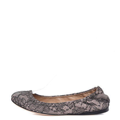 Valentino Garavani Lace Ballerina Flats 40 Black 1 of 11