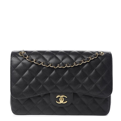 Chanel Caviar Quilted Jumbo Double Flap Black 1 of 11