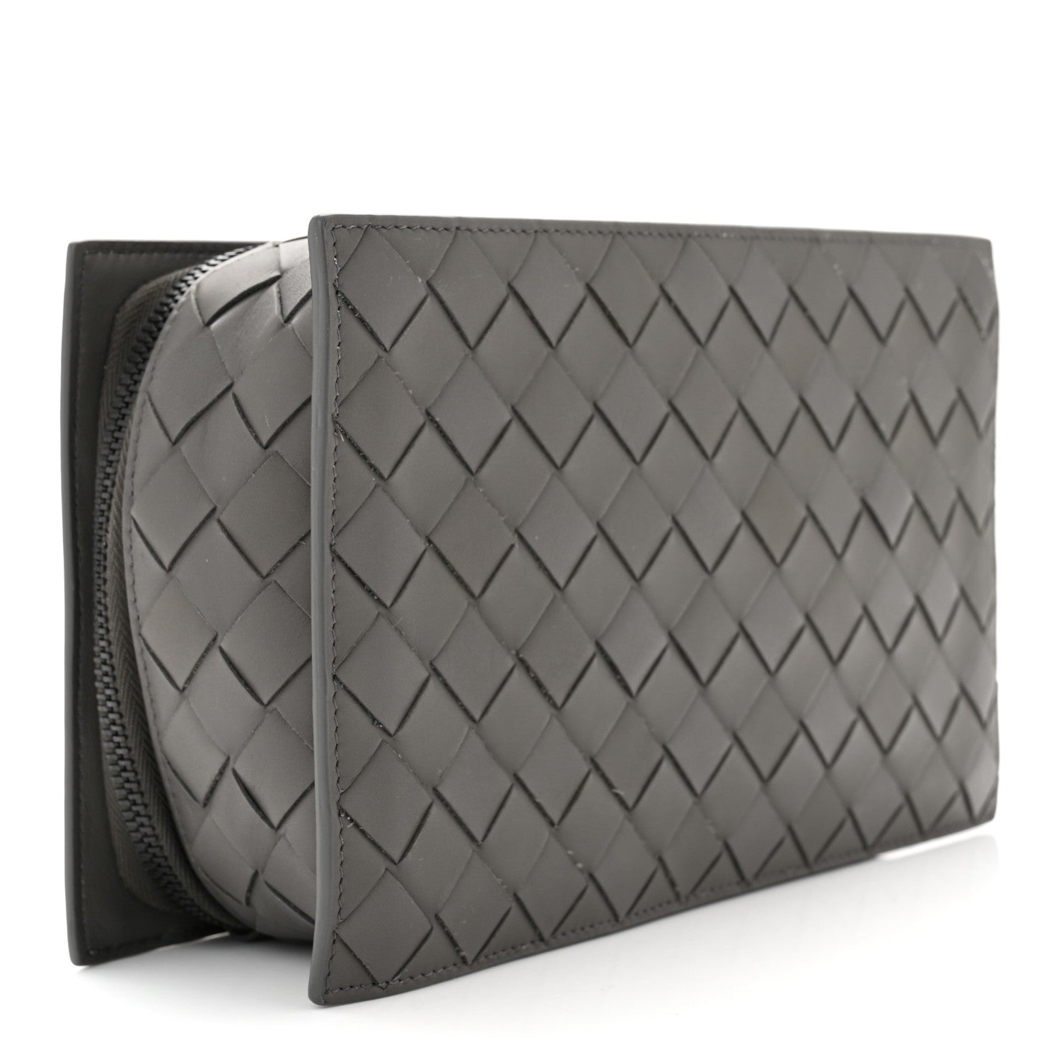 Bottega Veneta Nappa Intrecciato Travel Case Graphite 3 of 9