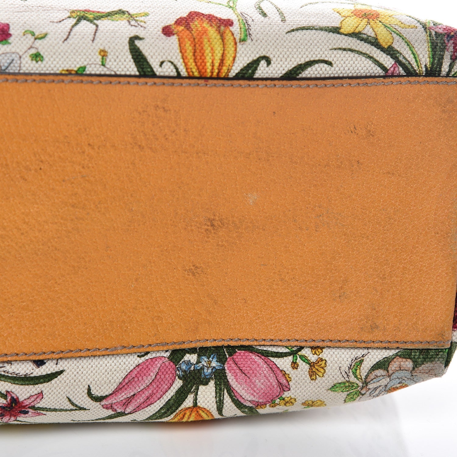 Gucci Canvas Large Floral Flora Joy Tote Yellow 21 of 21