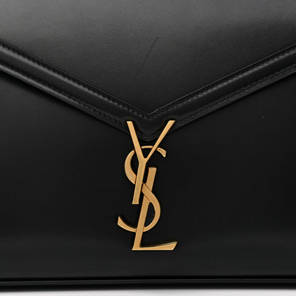 Saint Laurent Smooth Calfskin Medium Classic Monogram Cassandra Top Handle Black Rouge Legion 8 of 14