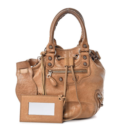 Balenciaga Agneau Giant 12 Rose Gold Hardware Mini Pompon Cumin 1 of 8